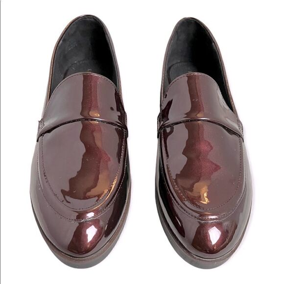 NWOT Kelly & Katie Maroon Patent Leather Slip-on Loafer Size 9.5 - Picture 1 of 6